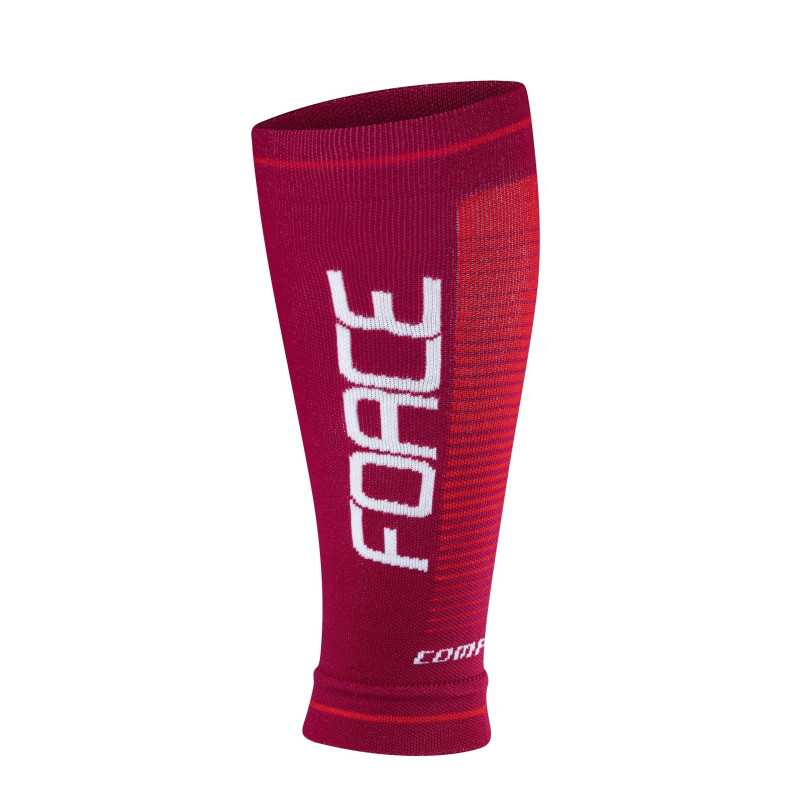 Elastic compression gaiters FORCE F COMPRESS RED