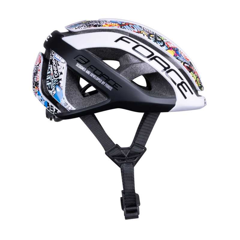 Capacete FORCE NEO VIVID BRANCO-PRETO