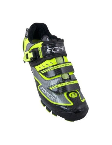 Des chaussures Force BTT Carbone JAUNE