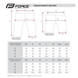 Shorts FORCE BLADE MTB BLEU