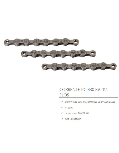 CORRENTE PC 830 114 ELOS 8 VELOC.