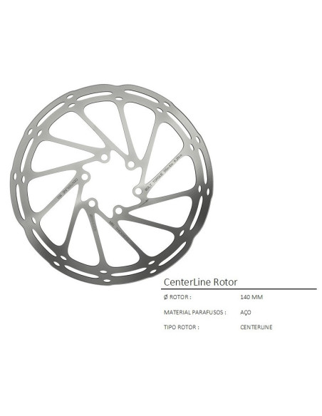 DISCO CENTERLINE 140MM ROUNDED