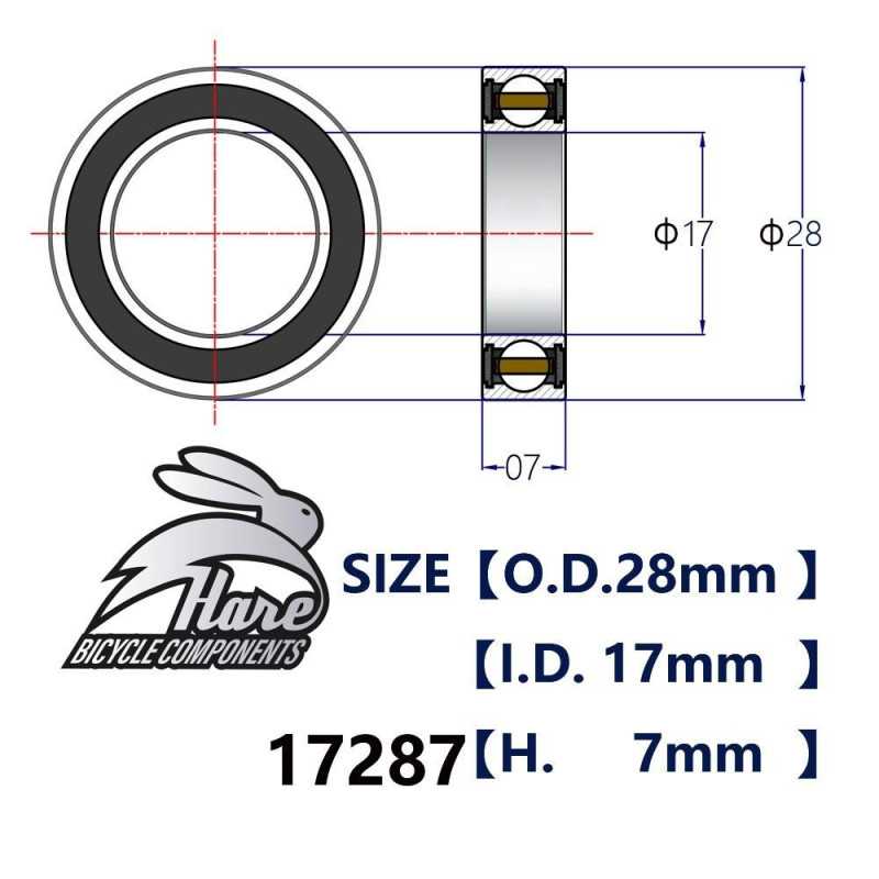 17287 Cerâmico HARE Rolamento