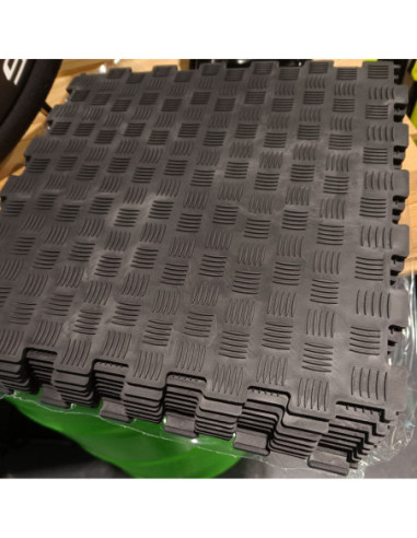  Pavimento Puzzle Preto M2 - Especial Oficina