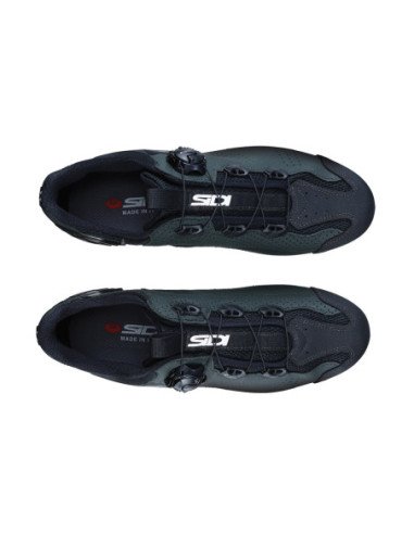  Sapato SIDI MTB GRAVEL VERDE ESCURO PRETO