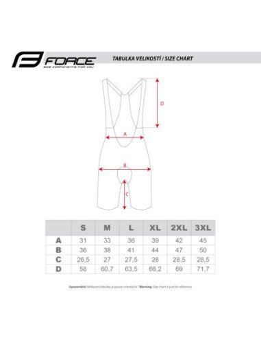  Calções FORCE ACTION com almofada preta