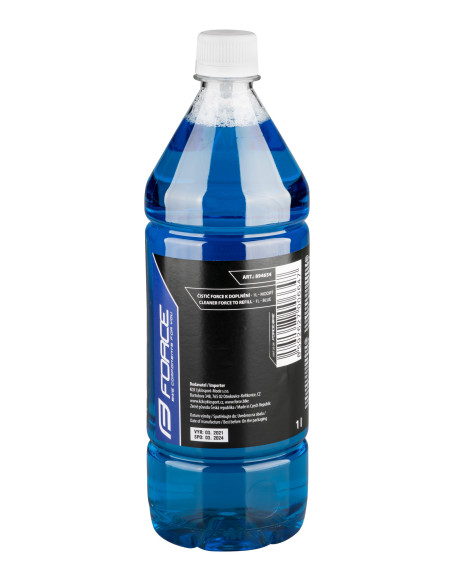 Limpador FORCE para reabastecer 1L Azul
