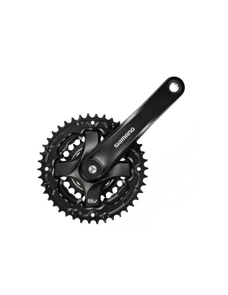 Pedaleiro Duplo 175mm 46-30D Preto 7/8V Tourney