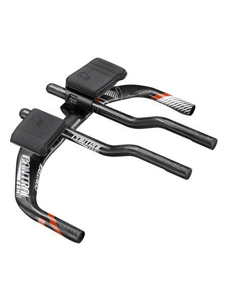 Guiador CONTROLTECH TIME ZONE carbono preto vermelho