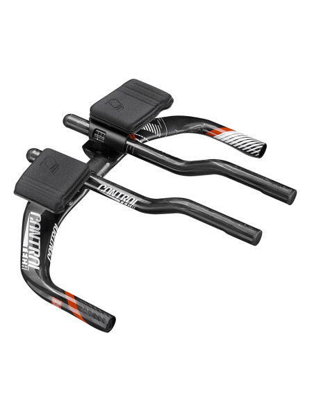 Guiador CONTROLTECH TIME ZONE carbono preto vermelho