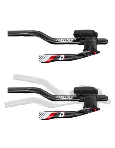  Guiador CONTROLTECH TIME ZONE carbono preto vermelho