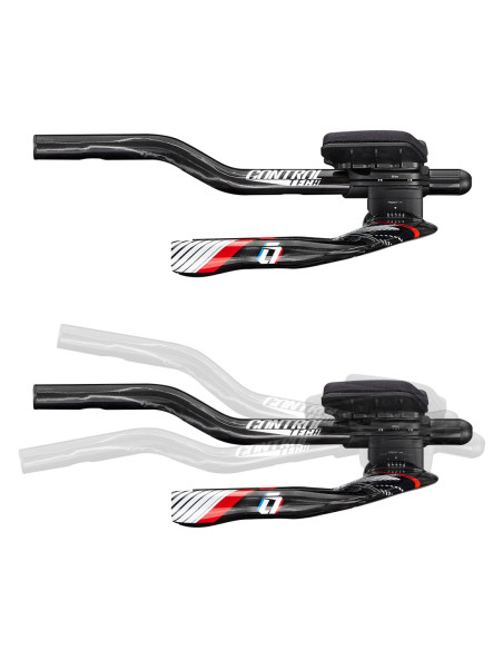  Guiador CONTROLTECH TIME ZONE carbono preto vermelho