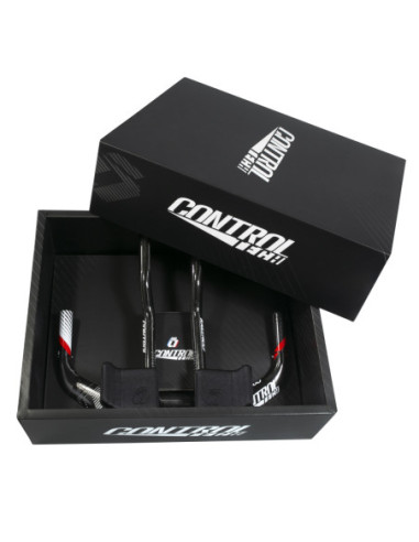  Guiador CONTROLTECH TIME ZONE carbono preto vermelho