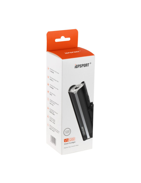  Luz frente IGPSport VS1200 com suporte M80