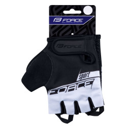 Gloves FORCE SPORT BLACK-WHITE