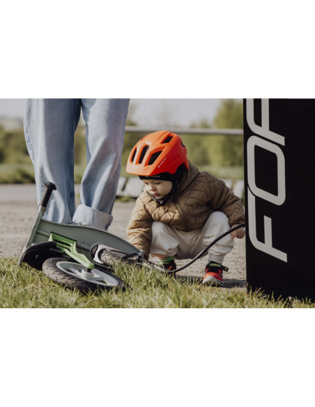  Capacete FORCE ZEBU com luz laranja