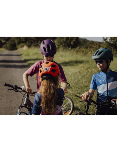  Capacete FORCE ZEBU com luz laranja