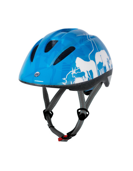 Capacete FORCE FUN ANIMALS criança azul-branco