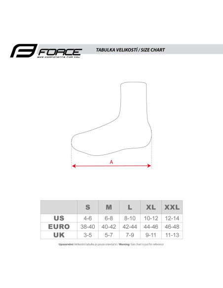  Capas para Sapatos FORCE NEOPRENE ESTRADA preto