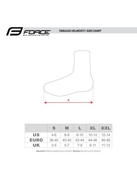  Capas para Sapatos FORCE NEOPRENE ESTRADA preto