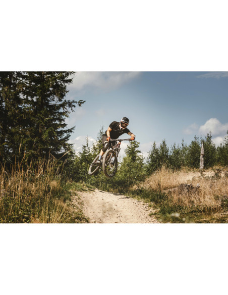  Capacete FORCE TIGER downhill preto-vermelho-branco