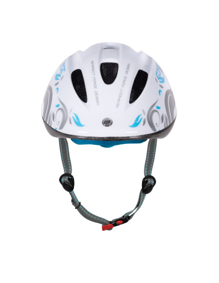  Capacete FORCE FUN STRIPES Criança BRANCO-CINZA-AZUL