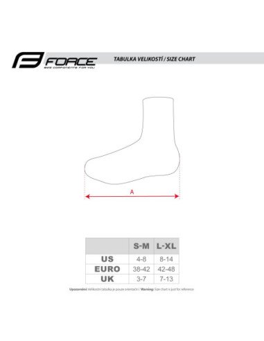 Shoe Covers FORCE SPEED ROAD w/o zipper black
