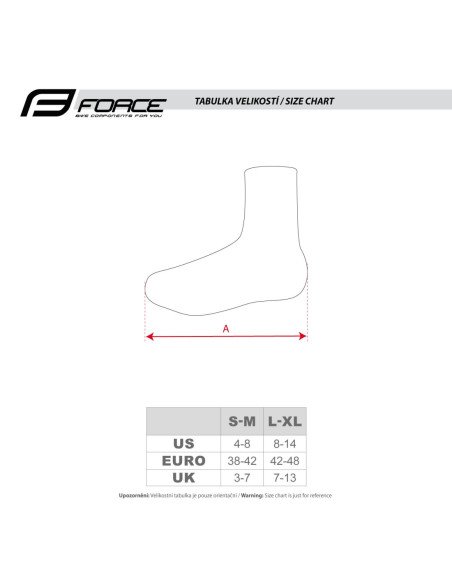 Shoe Covers FORCE SPEED ROAD w/o zipper black