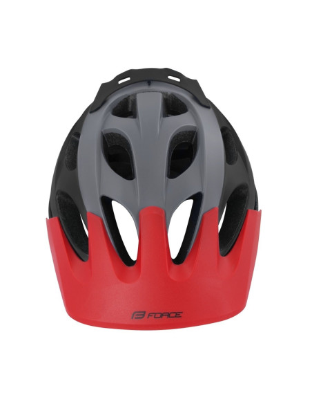  Capacete Force Raptor CINZA-VERMELHO