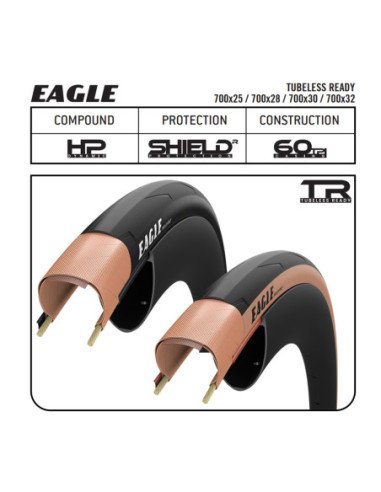 TIRE EAGLE 700X28 TLR BLACK