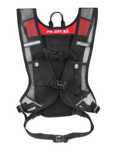MOCHILA FORCE PILOT 10L PRETO-VERMELHO 2