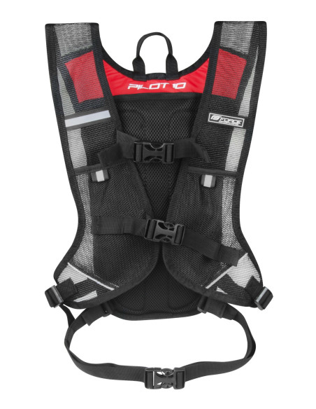  MOCHILA FORCE PILOT 10L PRETO-VERMELHO