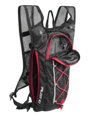  MOCHILA FORCE PILOT 10L PRETO-VERMELHO