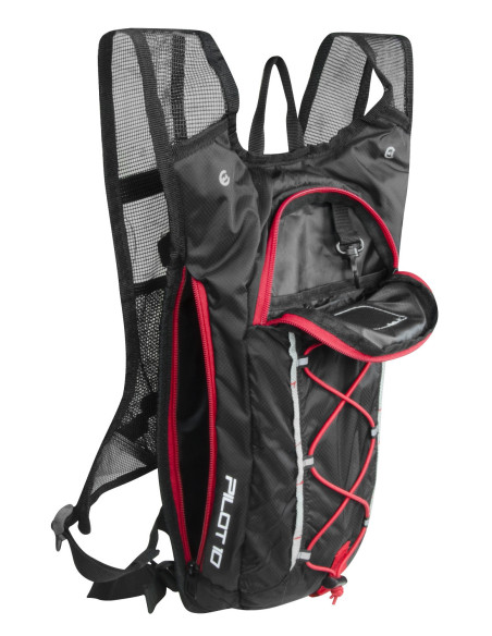  MOCHILA FORCE PILOT 10L PRETO-VERMELHO