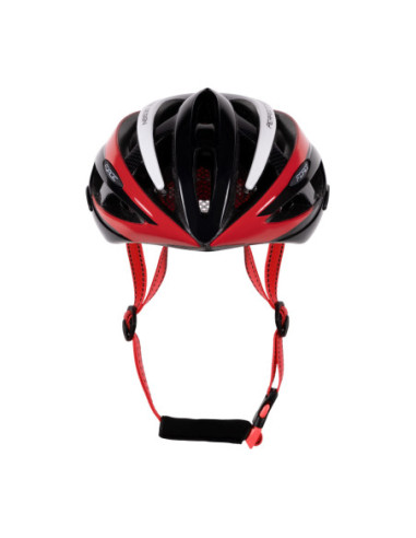 CAPACETE FORCE ROAD PRETO-VERMELHO-BRANCO