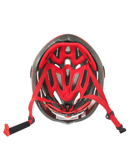  CAPACETE FORCE ROAD PRETO-VERMELHO-BRANCO