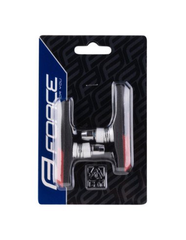  CALÇO DE TRAVÃO FORCE ONE-OFF PRETO-VERMELHO 70MM