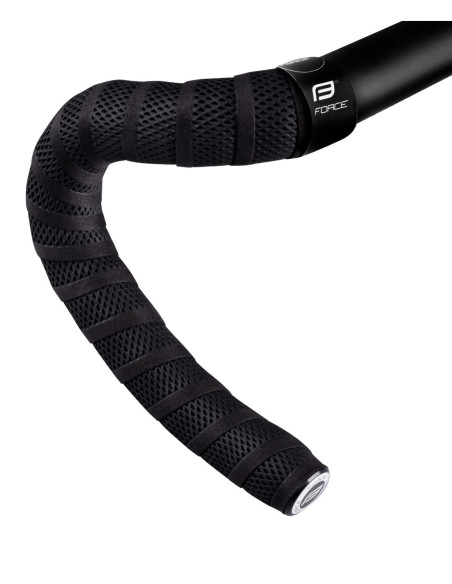  Fitas Guiador FORCE EVA PERFURADO PRETO