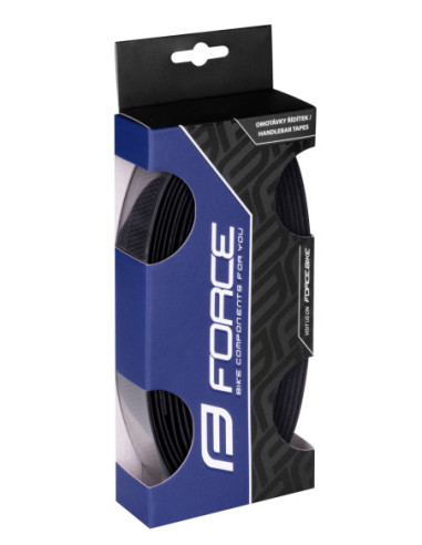  Fitas Guiador FORCE EVA PERFURADO PRETO