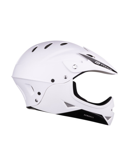  Capacete FORCE DOWNHILL junior BRANCO S-M