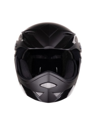  Capacete FORCE DOWNHILL junior PRETO S-M