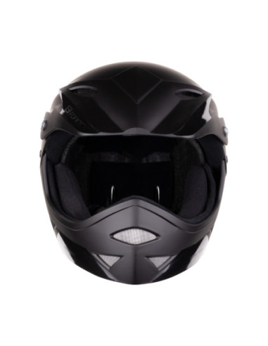  Capacete FORCE DOWNHILL junior PRETO S-M