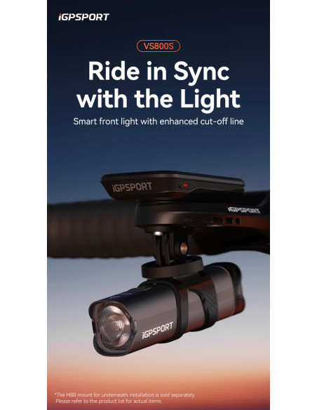  Luz frente IGPSport VS800S